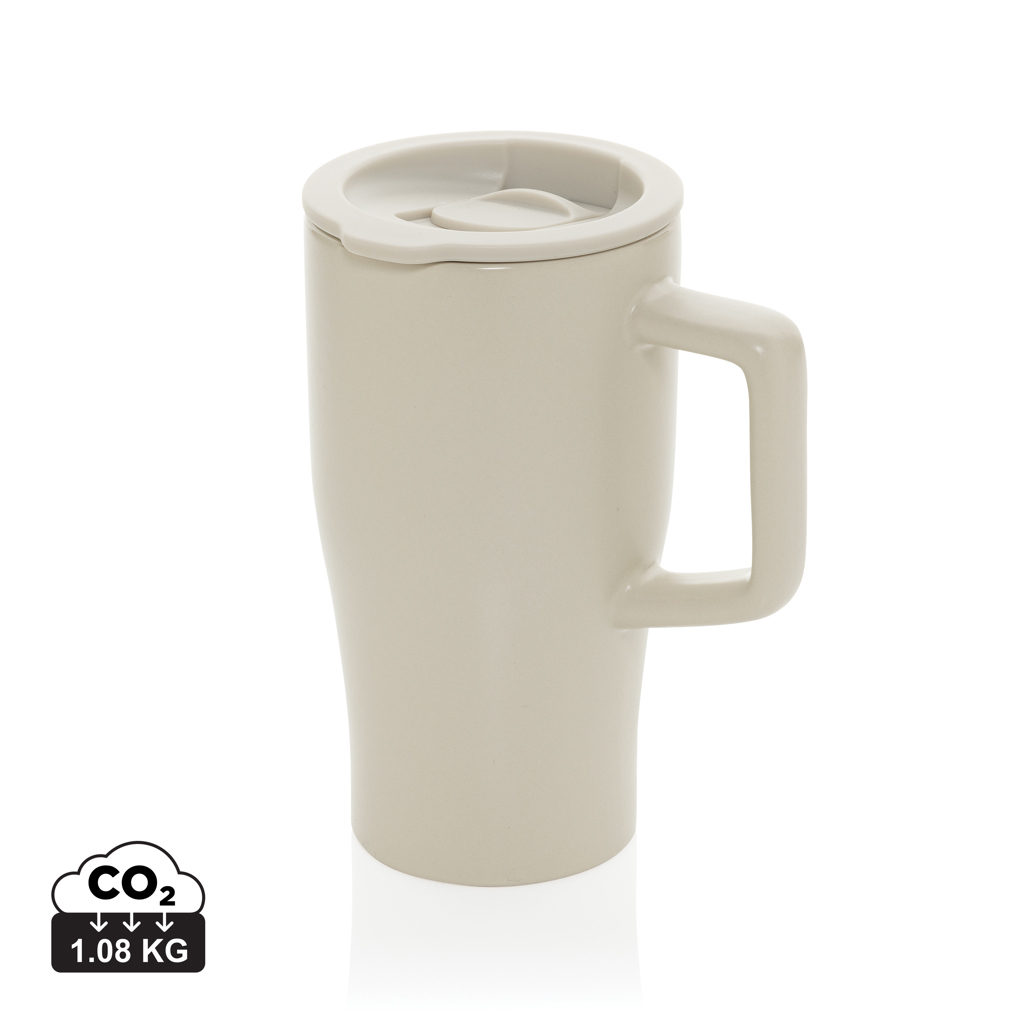 Mug personnalisé 490 ml en céramique Quencher warm brown